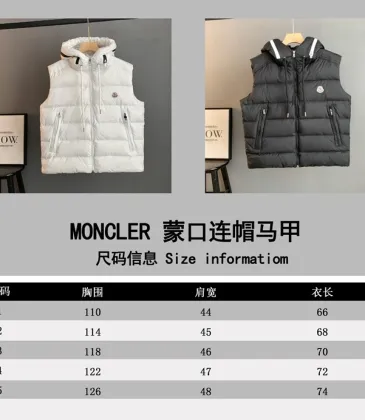 Moncler Hooded Down Vest Sleeveless Puffer Gilet #B68805 Moncler Hooded Down Vest Sleeveless Puffer Gilet #B68805
