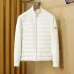 Moncler Hybrid Knit‑Sleeve Stand Collar Down Jacket, Black &amp; Off‑White #B67672