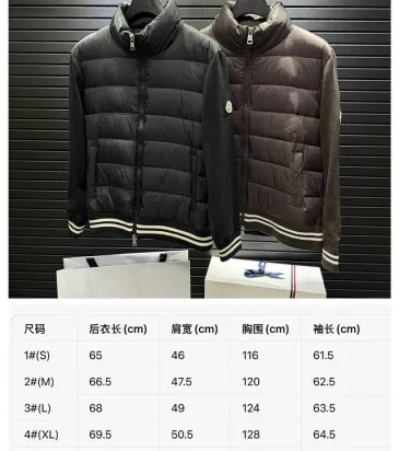 Moncler Knit Splice Stand‑collar Down Jacket #B68299 Moncler Knit Splice Stand‑collar Down Jacket #B68299
