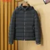 Moncler Lightweight Hooded Down Puffer Jacket, Black &amp; White #B67668