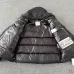 Moncler Maya Matte Hooded Down Jacket, Light Blue White Pink Black #B68770