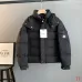 Moncler Maya Matte Hooded Down Jacket, Light Blue White Pink Black #B68770