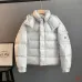 Moncler Maya Matte Hooded Down Jacket, Light Blue White Pink Black #B68770