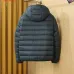 Moncler Men’s Lightweight Hooded Down Puffer Jacket, Black &amp; Dark Grey #B67671