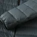 Moncler Men’s Lightweight Hooded Down Puffer Jacket, Black &amp; Dark Grey #B67671