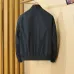 Moncler Men’s Stand‑Collar Bomber Jacket, Black, Navy &amp; Army Green #B67683