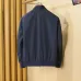 Moncler Men’s Stand‑Collar Bomber Jacket, Black, Navy &amp; Army Green #B67683