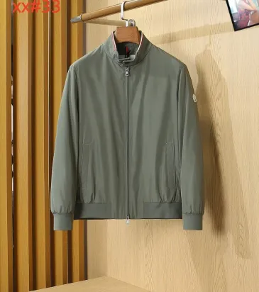 Moncler Men’s Stand‑Collar Bomber Jacket, Black, Navy &amp; Army Green #B67683