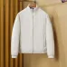 Moncler Men’s Stand‑Collar Lightweight Full‑Zip Down Jacket, Navy, Black &amp; White #B67677