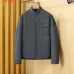 Moncler Men’s Stand‑Collar Shirt‑Style Light Down Jacket, Black &amp; Navy Blue #B67676