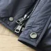 Moncler Men’s Stand‑Collar Shirt‑Style Light Down Jacket, Black &amp; Navy Blue #B67676