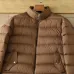 Moncler Stand‑Collar Quilted Down Puffer Jacket, Brown &amp; Navy Blue #B67669