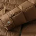 Moncler Stand‑Collar Quilted Down Puffer Jacket, Brown &amp; Navy Blue #B67669