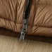 Moncler Stand‑Collar Quilted Down Puffer Jacket, Brown &amp; Navy Blue #B67669