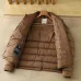 Moncler Stand‑Collar Quilted Down Puffer Jacket, Brown &amp; Navy Blue #B67669