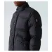 Moncler Stand‑collar Button‑zip Down Jacket, Black #B68303