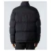Moncler Stand‑collar Button‑zip Down Jacket, Black #B68303