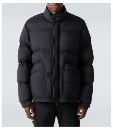 Moncler Stand‑collar Button‑zip Down Jacket, Black #B68303