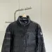 Moncler Stand‑collar Quilted Down Jacket, Black / Army Green #B68301