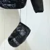 Moncler Stand‑collar Quilted Down Jacket, Black / Army Green #B68301