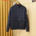 Moncler Wool‑Blend Quilted Hybrid Zip Jacket, Black &amp; Navy Blue #B67670