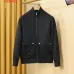 Moncler Wool‑Blend Quilted Hybrid Zip Jacket, Black &amp; Navy Blue #B67670