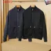 Moncler Wool‑Blend Quilted Hybrid Zip Jacket, Black &amp; Navy Blue #B67670