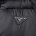 Prada Hooded Puffer Jacket Winter Warm Thick Quilted Coat, Black, Navy Blue, Khaki #B67983