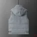 Prada Hooded Wool‑Blend Puffer Vest Men Sleeveless Gilet Outerwear, Camel Brown, Light Gray #B67986