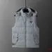Prada Hooded Wool‑Blend Puffer Vest Men Sleeveless Gilet Outerwear, Camel Brown, Light Gray #B67986