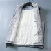 Prada Stand‑Collar Puffer Gilet Men Warm Sleeveless Vest Outerwear, Black, Light Gray, Navy Blue #B67985