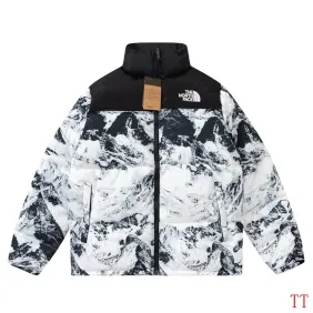 The North Face 4th Gen Snow Mountain Print Stand Collar Puffer Cotton Jacket Unisex #B68800