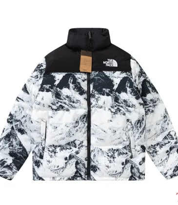 The North Face 4th Gen Snow Mountain Print Stand Collar Puffer Cotton Jacket Unisex #B68800 The North Face 4th Gen Snow Mountain Print Stand Collar Puffer Cotton Jacket Unisex #B68800