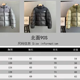 The North Face 90s Retro Puffer Down Jacket Stand Collar #B68794