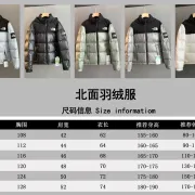 The North Face Hooded Color Block Puffer Down Jacket Unisex #B68795