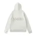 AMIRI Pullover Hoodie Embroidered Logo Off White Burgundy #B68615