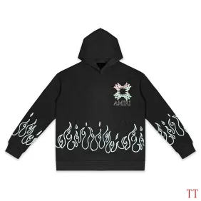 Amiri Gradient Cross Flame Graphic Pullover Hoodie #B67483
