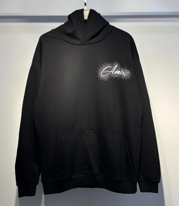 Amiri Rhinestone Cursive Letter Hoodie Men Oversized Hooded Sweatshirt #B67222