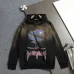 Balenciaga Eiffel Tower Vintage Washed Distressed Hoodie Multi‑Tone #B68027