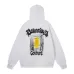 Balenciaga Graphic Print Full‑Zip Hoodie, White #B68046