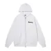 Balenciaga Graphic Print Full‑Zip Hoodie, White #B68046