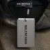Balenciaga Metallic Tape Logo Vintage Washed Distressed Hoodie Gray,Black‑Brown #B68031