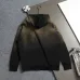 Balenciaga Metallic Tape Logo Vintage Washed Distressed Hoodie Gray,Black‑Brown #B68031