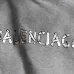 Balenciaga Metallic Tape Logo Vintage Washed Distressed Hoodie Multi‑Tone #B68030