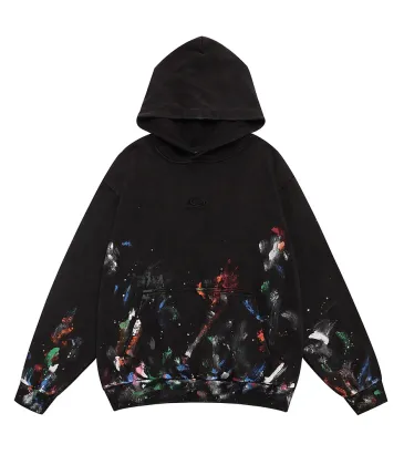Balenciaga Paint‑Splash Graffiti Printed Pullover Distressed Hoodie Sweatshirt, Black #B67633