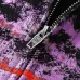 Balenciaga Purple Red Splash Graphic Full‑Zip Hoodie, Black #B68048