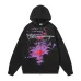 Balenciaga Purple Red Splash Graphic Full‑Zip Hoodie, Black #B68048