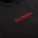 Balenciaga Red Embroidered Washed Distressed Pullover Hoodie Sweatshirt, Black #B67632
