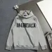 Balenciaga Tape Logo Vintage Washed Distressed Hoodie Gray,White,Black #B68024