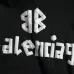 Balenciaga Tape Logo Vintage Washed Distressed Hoodie Gray,White,Black #B68024
